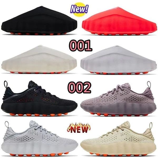 Mind 001 Mules Mind 002 Slides Slippers Sandals Shoes Clog Black Red Light Bone Smoke Grey Rubber Slippers Men Women Summer Beach Flat Slippers Size 35-45