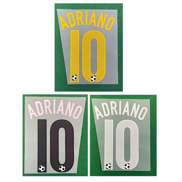 2004-2005 Season #10 ADRIANO Nameset Printing Soccer Patch Badge