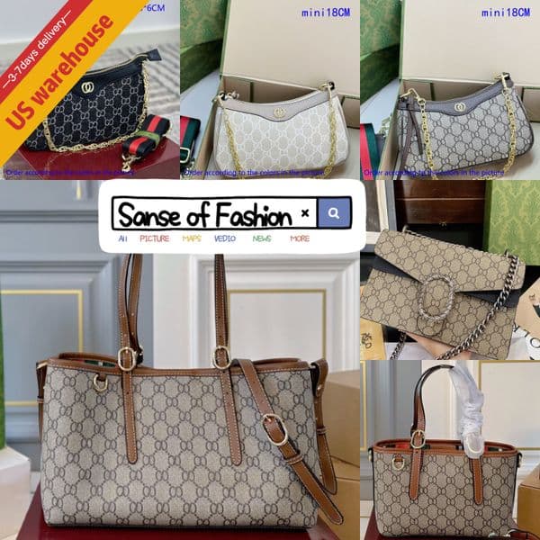 12A gg bag city tote bag Ophidia bag mini bag Designer shoulder Bags Multi Color New Moon Bags bag for women Designer Mini Crossbody Women Fashion Chain Classic Letter