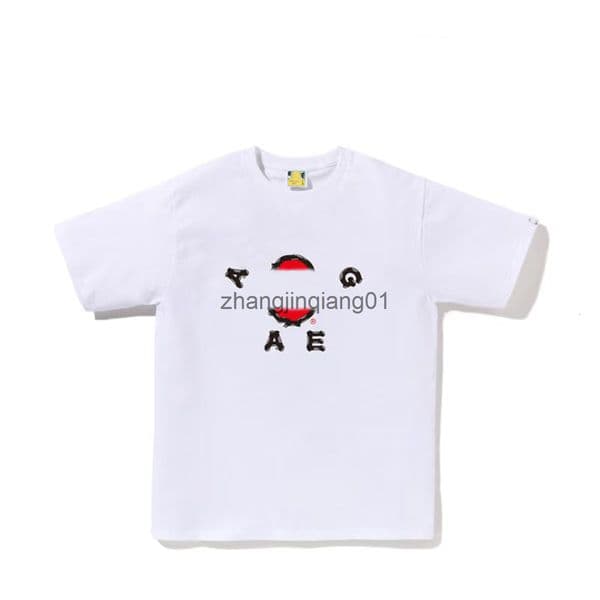 Designer bapetee Shirt Fashion Brands Tshirt Mens Womens Summer Luxe Sport Football Short Cotton Letter White Red Print Oversized T Shirt Tee Sweatshirt