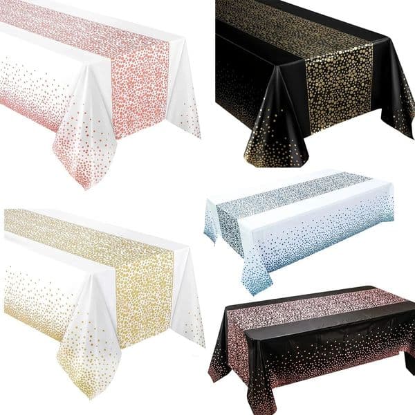 1pc Small Polka Dot Disposable TableclothThickened Waterproof PEVATablecloth Home Wedding Birthday Party Decoration54108inch 260312