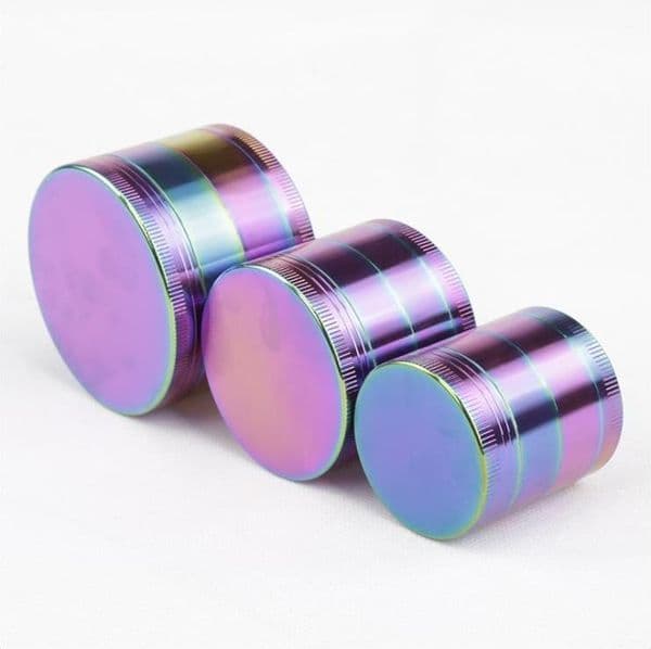 The four level zinc alloy ice blue cigarette mill diameter 40MM 50MM 55MM 63MM