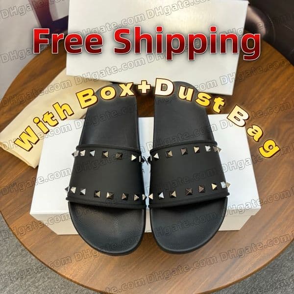 With Box 2026 Designer Fashion Slipper Sliders Slides Sandals Slippers For Men Women Hot Unisex Pool Beach Flip Flops camouflage Free Shipping Size 38-46
