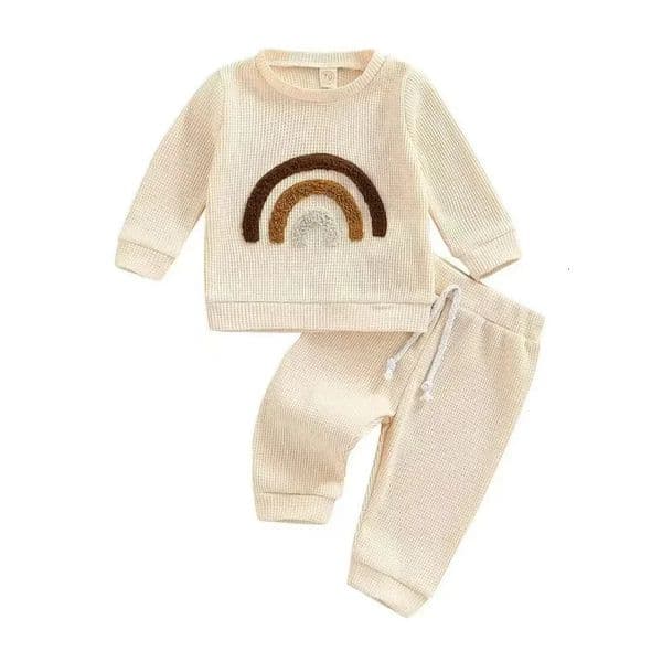 DGUKYM 0-24M born Baby Suits Boys Girls Outfits Autumn Babies Clothes Little Boy Pullover Trousers Kids Sets Baby Clothes 260302BJ