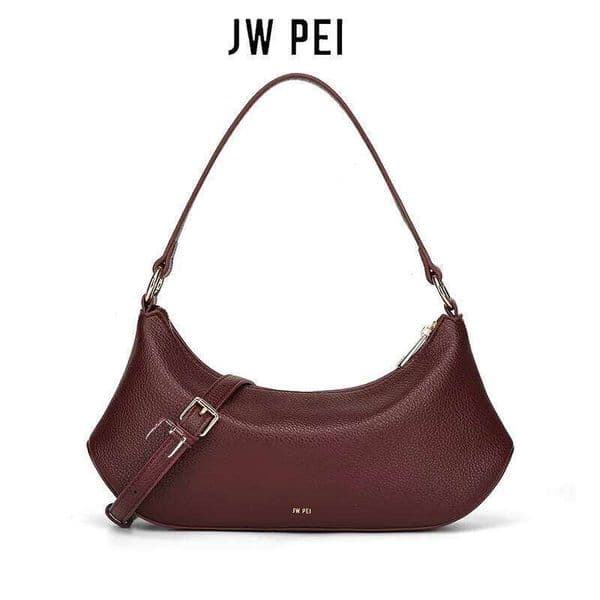 JW PEI Women Shoulder New Niche High End Feeling Simple Soft Leather Fashion Light Luxury Handheld Armpit Bag XIU LAI SI