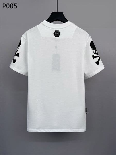 Designer Free Shipping 2026 New Men's Short Sleeve T Shirt Skull Print Summer Cotton High Street Loose Oversized T Shirt Fashion 1B1