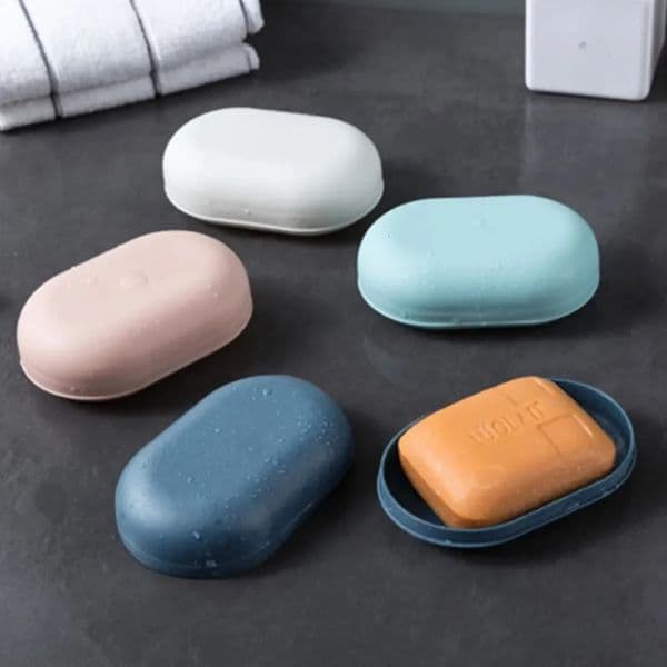 13pcs Plastic Bathroom Shower Soap Box With Lids Travel Portable Small Tray Dish Storage Holder Plate Home Container 260312