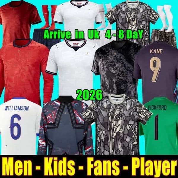 26 27 Englands jersey BELLINGHAM KANE 2026 2027 world cup home away Football Shirt SAKA FODEN RICE Soccer Jerseys Konsa Watkins Gordon PALMER Walker Men kids shirts
