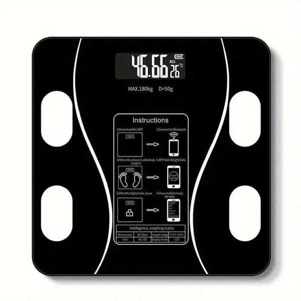 1pc Weight Scale Household Small Electronic Scale Precise Charging Body Fat Scale Battery Not Included H260316