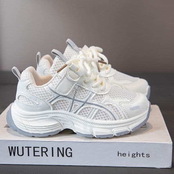 New design Children's lightweight casual shoes - Spring/Summer new model, breathable sports shoes, fashionable and versatile white shoes, running shoes, free shipping