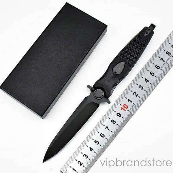 HOKC- Lightweight and compact G10 handle folding knife D2 Steel portable small knife Outdoor pocket knife fixed blade knife camping fishing tool couteau Fruit k
