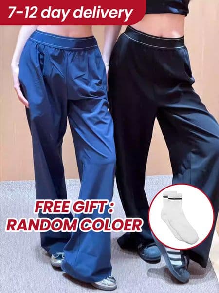 High Waist Yoga Pants for Women Full Length Straight Leg Casual Sweatpants Fashion Joggers Wrinkle Resistant Athletic Trousers