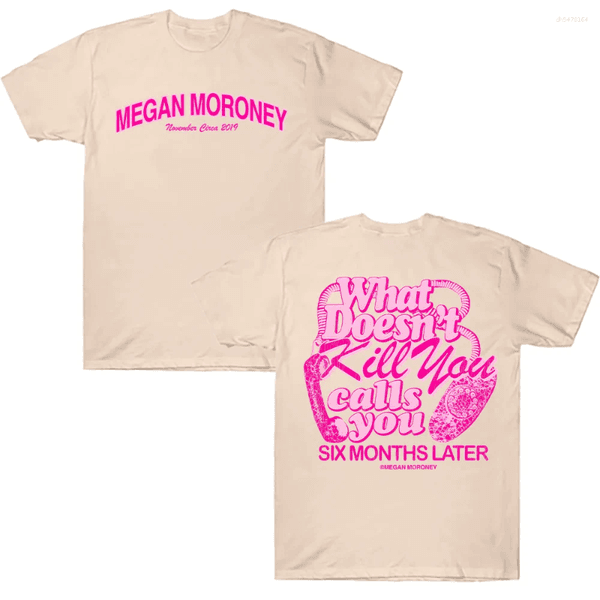 Women's T Shirts Megan Moroney 6 Months Later Tee Cotton Printed T-Shirt Men's Summer Casual Top Women Clothing Unisex Harajuku Chic