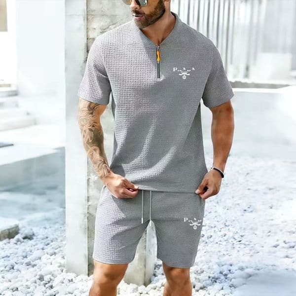 tracksuit men designer Fashion Two Piece Sets Sportswear Brand printing T-shirt Shorts Sets Men's Clothing Tracksuits Sets Men Breathable Clothes Workout