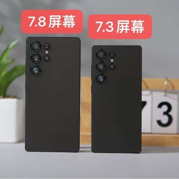 Best-selling S25 Ultra cross-border mobile phone with 1:1 silicone case, perforated ultra-large screen, 7.8inch true 4G network, 8+128GB thumbnail 2