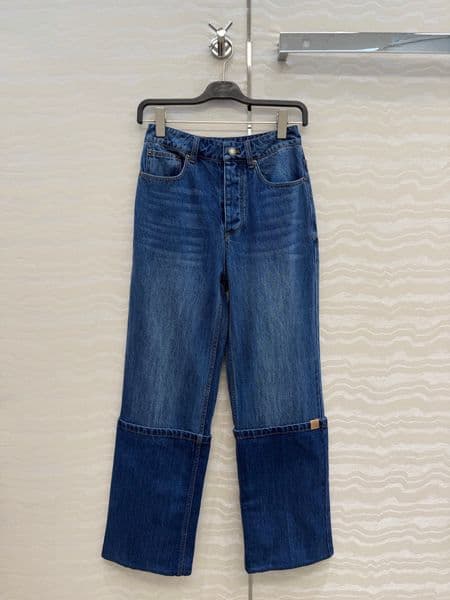 Milan Runway Jeans 2026 New Spring Summer Fashion Women's Designer Jeans Brand Same Style Pants 0316-12