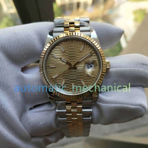 36mm Mens Womens Watch Automatic Movement BP Factory 126233 126283 126231 126234 Ripple Dial Date Ladies Men's Watch Bracelet Luminous, Unisex BPF Wristwatches