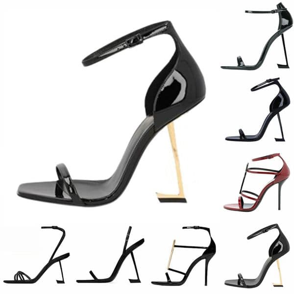 With Box Designer Heels Womens Sandals 8cm 10cm High heels Luxe heels Leather Dress shoes Pumps Paris Fashion Luxury Heels Black White Gold Red Wedding Size 35-42