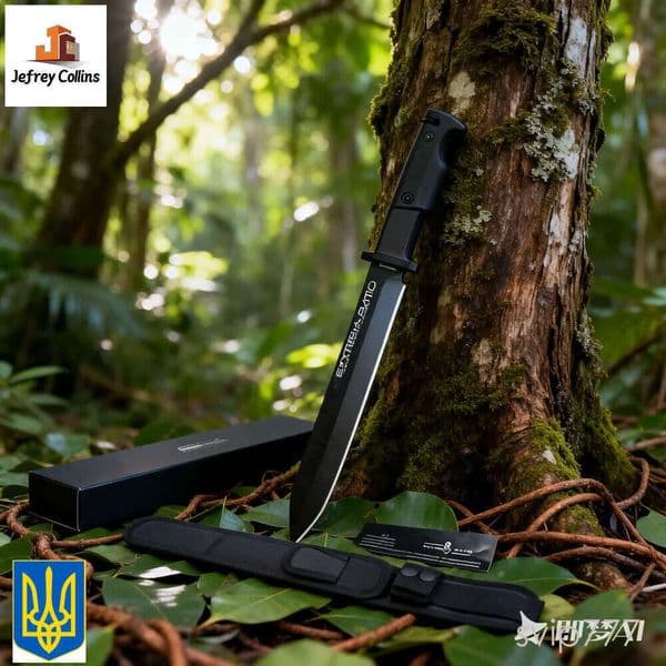 couteau fixed blade knife UDAL 273-03 Folding pocket knife Knife 3.25 CPM-MagnaCut Blade, Marbled Carbon Fiber Handles