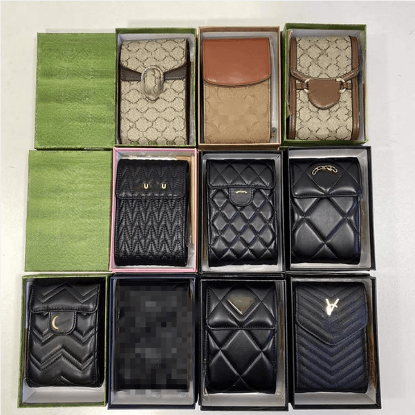 Top quality Designers Luxury Leather Wallets cardholder plaid style luxurys mens designers women wallet Purse Crossbody Bag 10A Women's Phone Bag