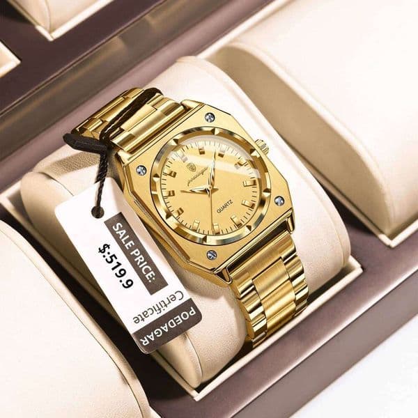 POEDAGAR Fashion Brand Ladies Clock Waterproof Luminous Stainless Steel Woman Wristwatch Luxury Business Women's Quartz Watches