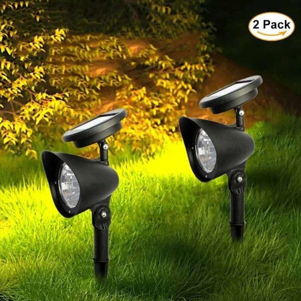 Outdoor Led Solar Spotlight Garden Lights Landscape Decoration IP65 Waterproof for Lawn Courtyard Pathway Tree Separately Lamp 26W0316
