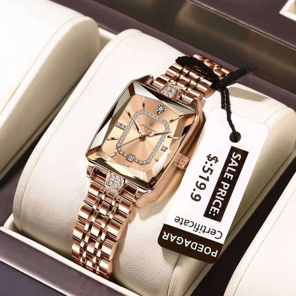 POEDAGAR Original Luxury Ladies Wristwatch Stainless Steel Waterproof Date Woman Watch Fashion Exquisite Quartz Women's Watches