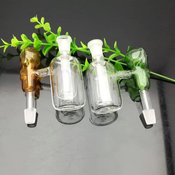 Color skull glass hanging filter pot Glass bongs Oil Burner Glass Water Pipe Oil Rigs Smoking Rigs Free
