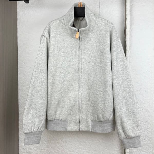 Fashion Oversize Stand Collar Zipper Hoodie Jacket Trendy Outerwear for Men Women 26ss 0316