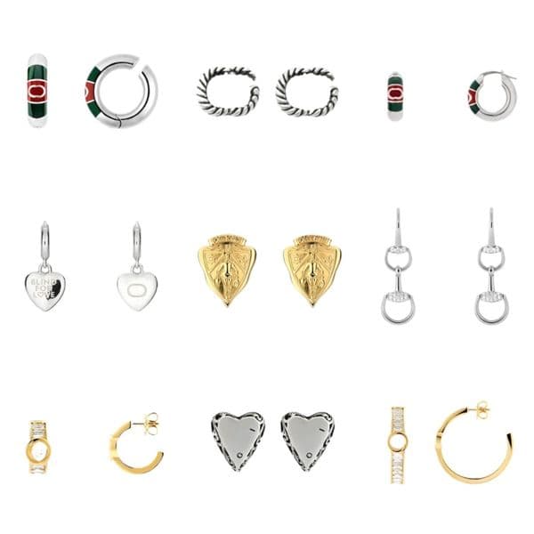 New Luxury Design 18K Gold Earrings Classic Stud Earrings Vintage Fashion Women's Earrings Wedding Party Gift High Quality