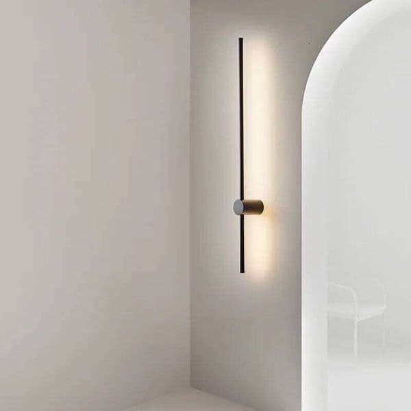 Modern Long Led for Bedroom Bedside Decoration Lighting Aisle Lamps Sconce Stairs Background Black Wall Lights 26W0316