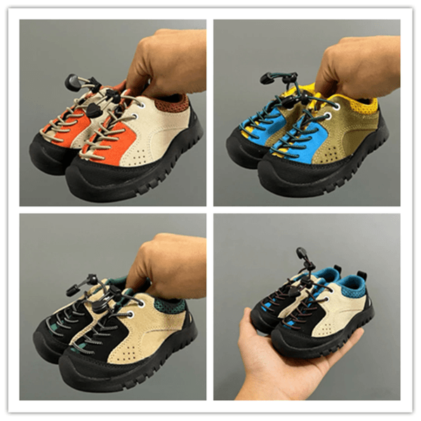 WITH BOX TOP QUALITY Kids Trainers Designer Toddler Hiking Shoes Running Boys Girls Sneakers Children Outdoor Climbing Shoe Beige Orange Yellow size eur 24-34