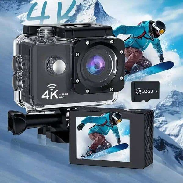 2.0" Action Camera Ultra HD 4K 30FPS WiFi Underwater Waterproof Helmet Bicycle Video Recording Cameras Outdoor Sport Cam 26Li0316