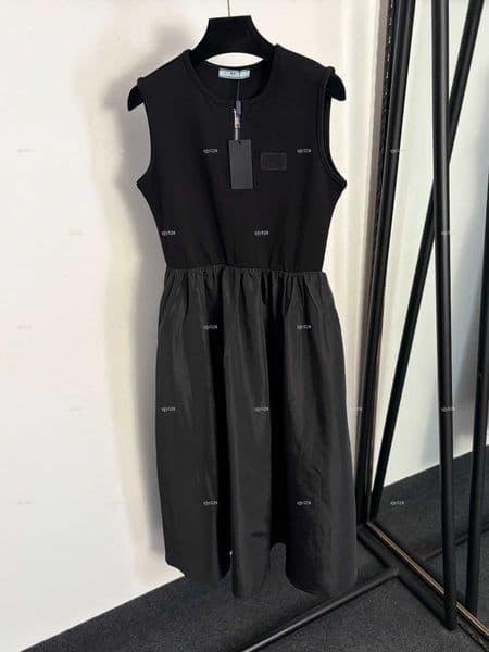 New vest women dress Summer lady dresses women designer clothes Half zip waist cinched vest skirt A019X01N082