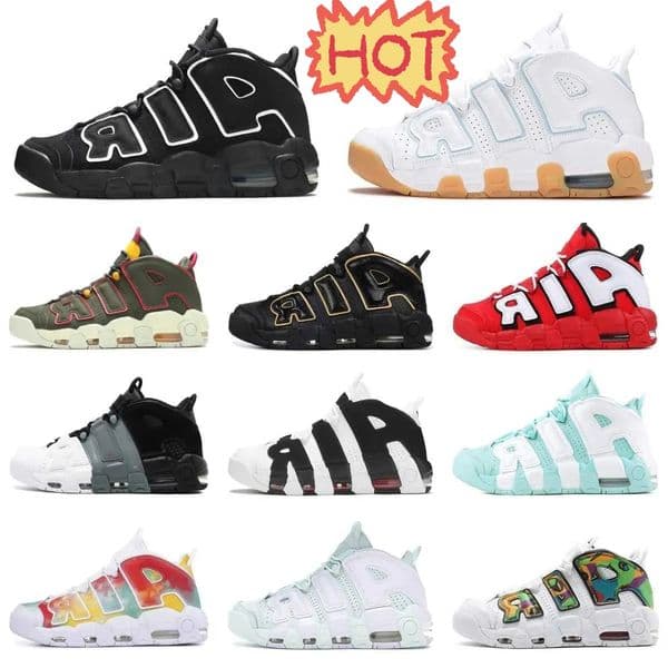 Trainers 96 Mens Sports Shoes Classic OG 96s Black White Blue Grey Action Grape UptemPos Outdoor Basketball Shoe Light Aqua Orange MorE Green Barley Brand