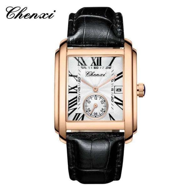 CHENXI 8216 Hot Selling Top Brand Business Watch Quartz Military Calendar Waterproof Men's Leather Strap Elegant Clock