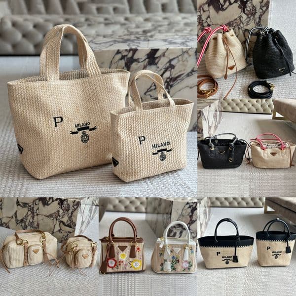 Beach bag Designer bag Summer Raffias Straw bag Luxury handbags weave Shoulder Bag Womens mens woven large capacity tote bag fashion vacation travel bag Basket bag