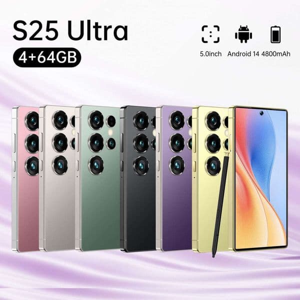 New S25 Ultra Smartphone 5.0inch Center-Punched Full Screen Built-in Pen True 4G Network 4+64 thumbnail 2