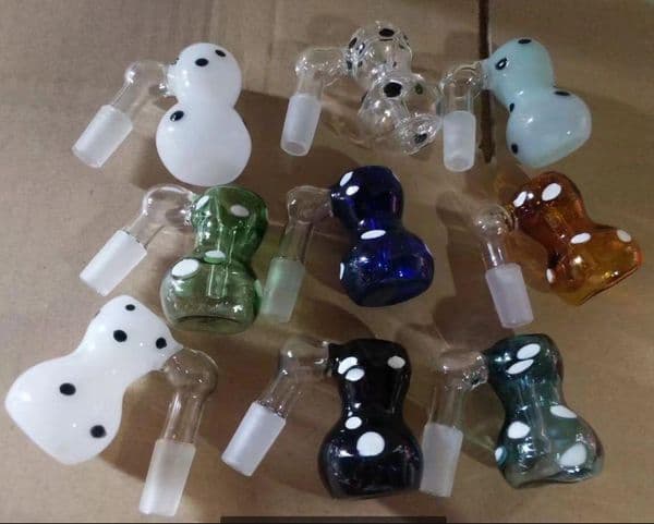 Color point gourd filter Wholesale Bongs Oil Burner Pipes Water Pipes Glass Pipe Oil Rigs Smoking