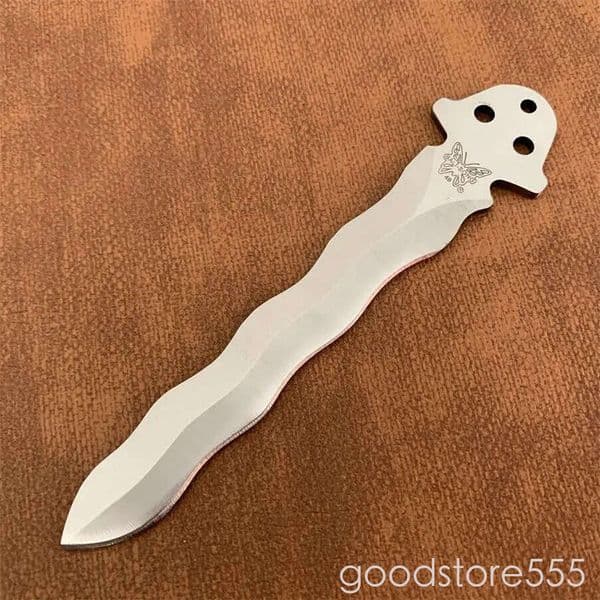 8Models BM42 Trainer Free-swinging Knife 3.74 fixed blade knife couteau 440C Plain Blade, Stainless pocket knife steel Handles