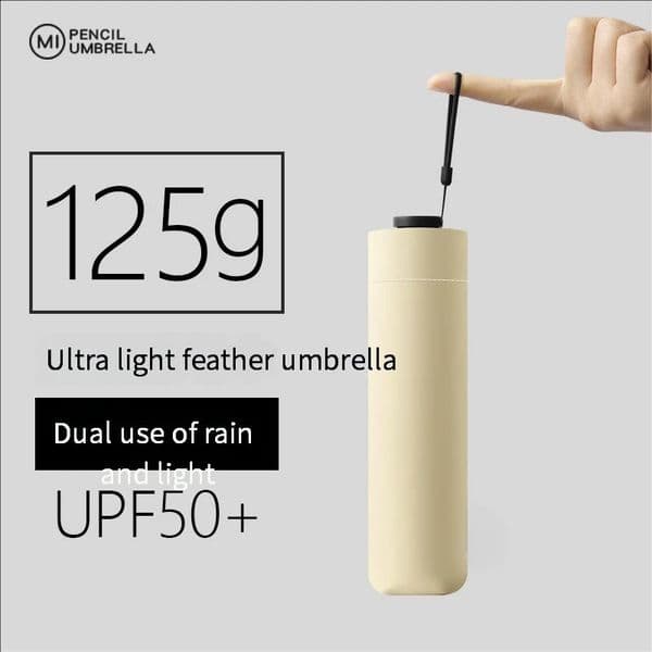 125g Japanese ultralight portable sun umbrella protection and ultraviolet rain dualpurpose 3fold 6bone pencil f 260312