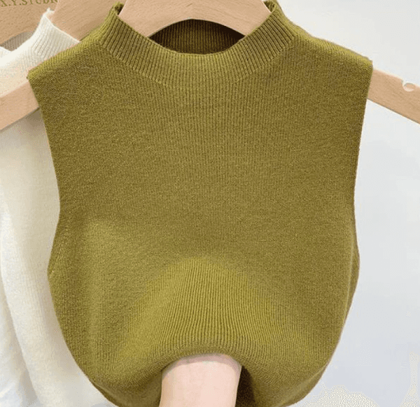Designer womens vest t-shirt sweater Women vests Sweaters spring fall loose Letter round neck pullover knit waistcoats sleeveless vest top waistcoat jumper
