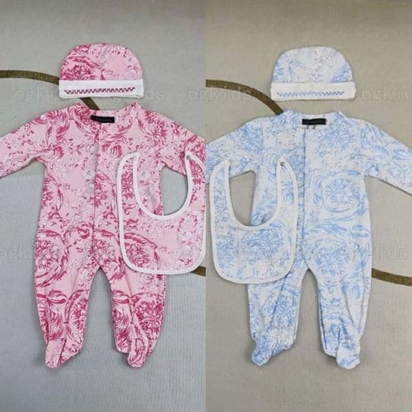 Designer Rompers Kids Baby Infant Born Girls Boys Pink Blue Newborn Sets Clothes Jumpsuit For Outfit Romper 7A
