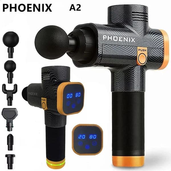 Phoenix A2 Massage Gun Muscle Relaxation Deep Tissue Massager Dynamic Vibrator Back Portable Handheld Display Fascia 260305