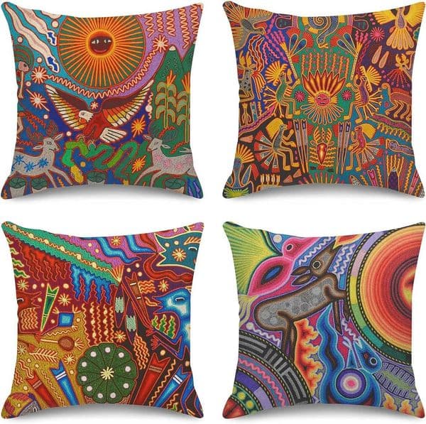 pillowcase Throw Case Home Decoration Cover Colorful Bohemian Style Decorative Outdoor Cushion Sofa Cushion Cover C260314