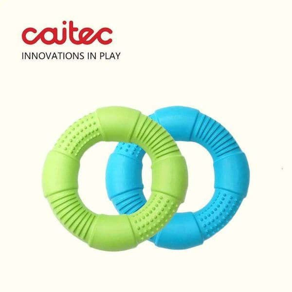 CAITEC Dog Toys Foam Soft Ring Light Durable Floatable Bite Resistant Interactive Toy 3 Size for Choosing 26W0317
