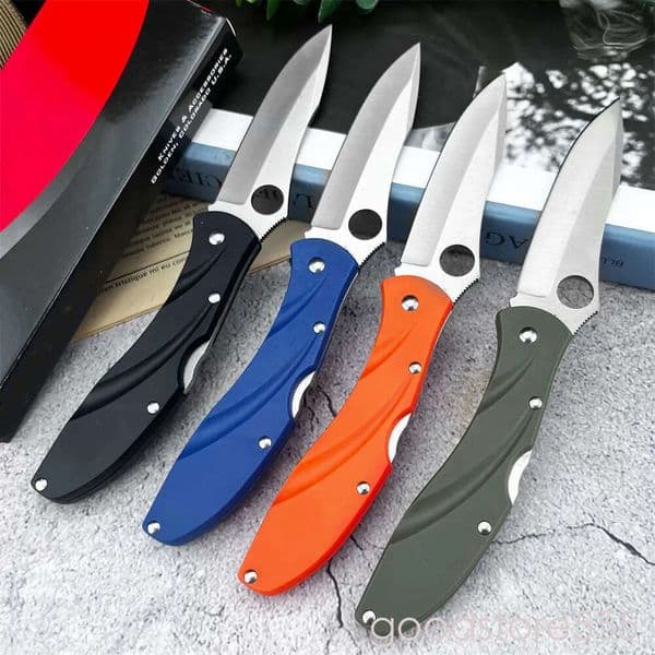 C66 Pocket pocket knife Folding Knife S35VN fixed blade knife Blade Nylon Fiber Handle Portable Outdoor couteau Camping Tactical High Hardness Survival knife Mu