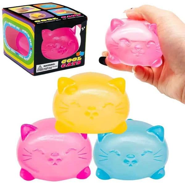 1Pc Mini Cute Cat Maltose Decompression Toy Non Stick Odorless Non-toxic Fun Toy Pressure Relief Tool For Adults and Students Z260511