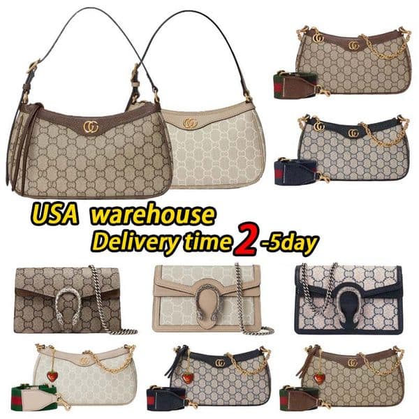 Top Designer Bag Ophidia Wallet Women's Underarm Bag Luxury Bag Shoulder Bag Mini Handbag Fashion Single Shoulder Crossbody Bag