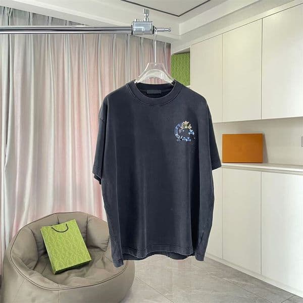 Men's Plus Tees & Polos Round neck embroidered and printed polar style summer wear with street pure cotton p6317Y16